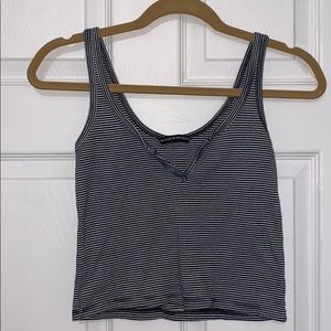 Cropped stripped Tank